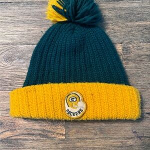 Vintage greenbay packers Green and Yellow Kids Beanie